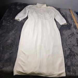 Ralph Lauren Purple Label Knowles Silk Shantung Day Dress Size 10 White $2490